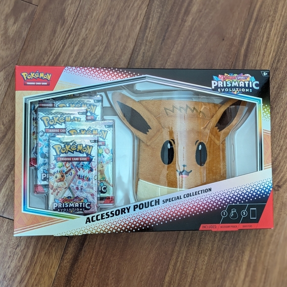 💎 Prismatic Evolutions 💎 Eevee Pouch Collection Box - Brand new - Picture 1 of 6
